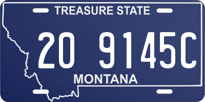MT license plate 209145C