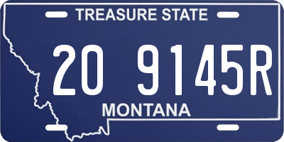 MT license plate 209145R