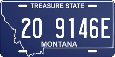 MT license plate 209146E