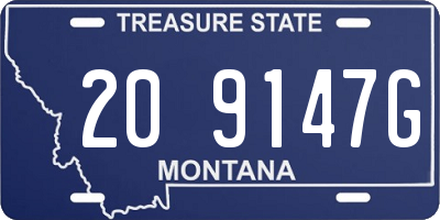 MT license plate 209147G