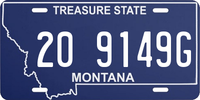 MT license plate 209149G
