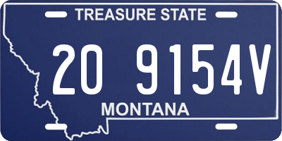 MT license plate 209154V