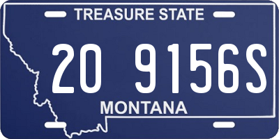 MT license plate 209156S