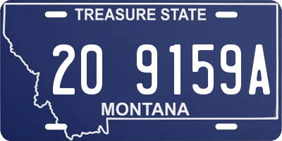 MT license plate 209159A