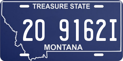MT license plate 209162I