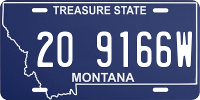 MT license plate 209166W