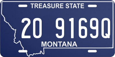 MT license plate 209169Q