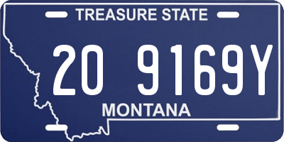 MT license plate 209169Y