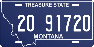 MT license plate 209172O