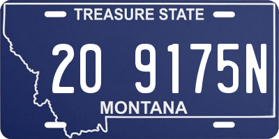 MT license plate 209175N