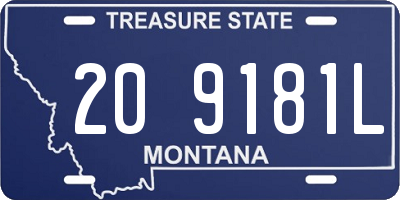 MT license plate 209181L