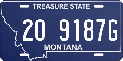 MT license plate 209187G