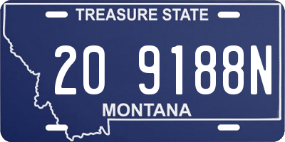MT license plate 209188N