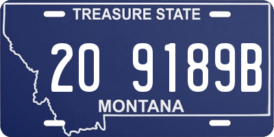 MT license plate 209189B