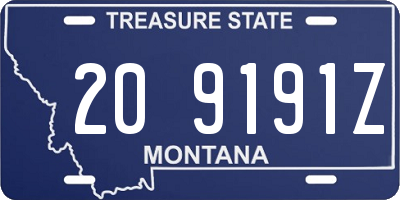 MT license plate 209191Z