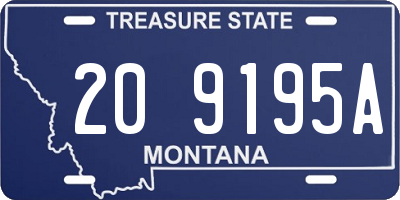 MT license plate 209195A