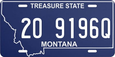 MT license plate 209196Q