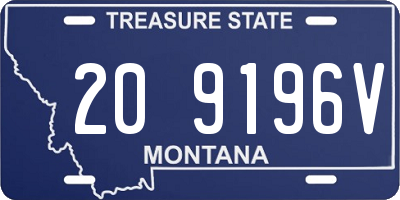 MT license plate 209196V