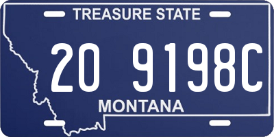 MT license plate 209198C