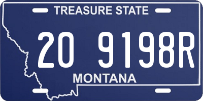 MT license plate 209198R