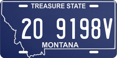 MT license plate 209198V