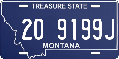 MT license plate 209199J