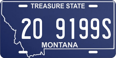 MT license plate 209199S
