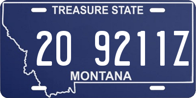 MT license plate 209211Z