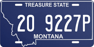 MT license plate 209227P