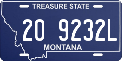 MT license plate 209232L
