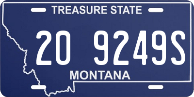 MT license plate 209249S