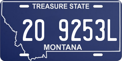 MT license plate 209253L