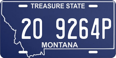 MT license plate 209264P