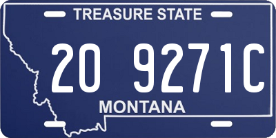 MT license plate 209271C