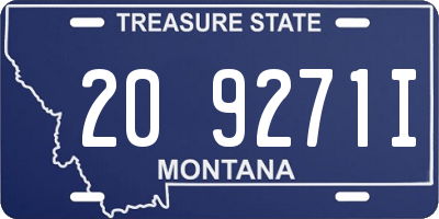 MT license plate 209271I