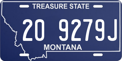 MT license plate 209279J