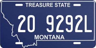 MT license plate 209292L