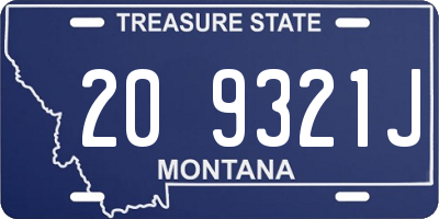 MT license plate 209321J