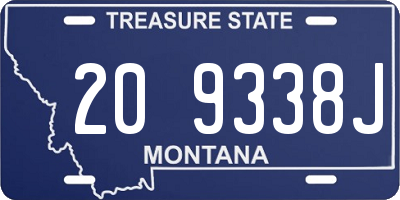 MT license plate 209338J