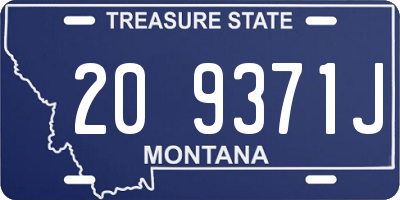 MT license plate 209371J
