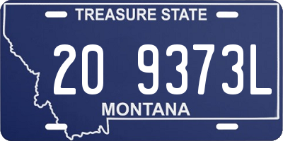 MT license plate 209373L