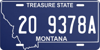 MT license plate 209378A