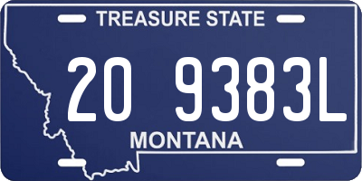 MT license plate 209383L