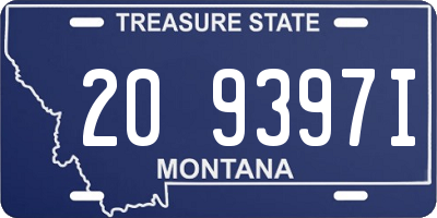 MT license plate 209397I