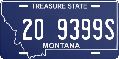 MT license plate 209399S