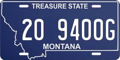 MT license plate 209400G