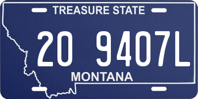 MT license plate 209407L