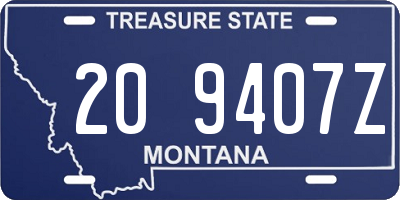 MT license plate 209407Z