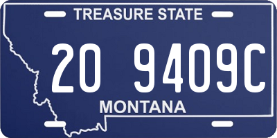 MT license plate 209409C