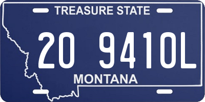 MT license plate 209410L